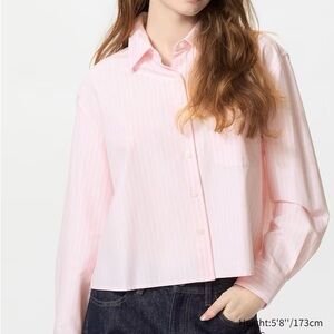 JW ANDERSON x Uniqlo Pink Striped Shirt